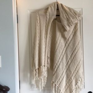 Knit Boho Cape with Hood